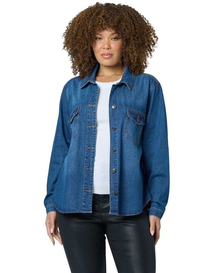 Faye Shirt in Denim image 1