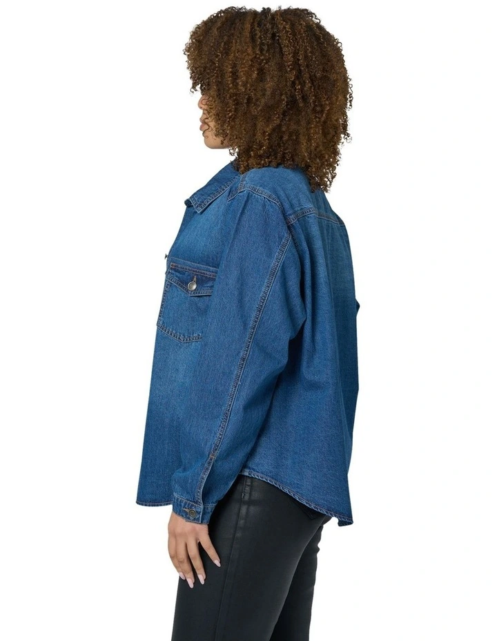 Faye Shirt in Denim image 3