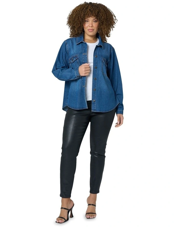 Faye Shirt in Denim image 5