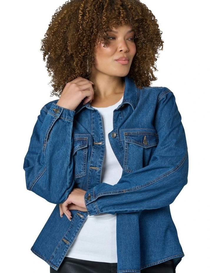 Faye Shirt in Denim image 6