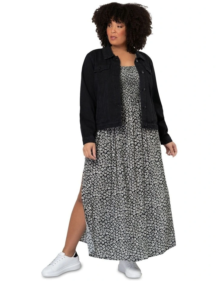 Rach Denim Jacket in Black image 4