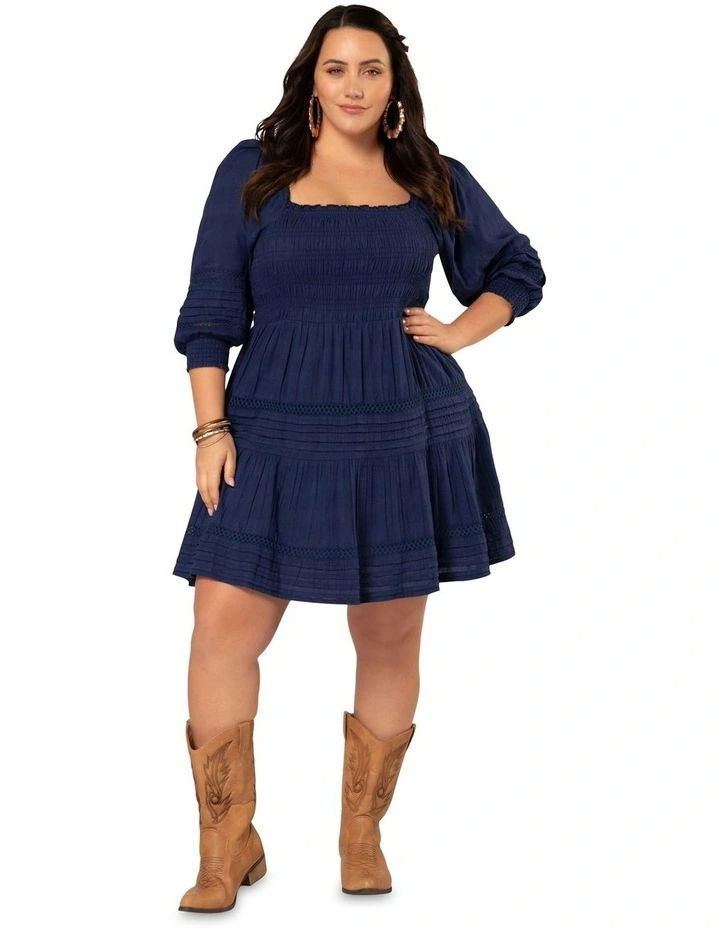Looking Out For Love Dress in Navy image 1