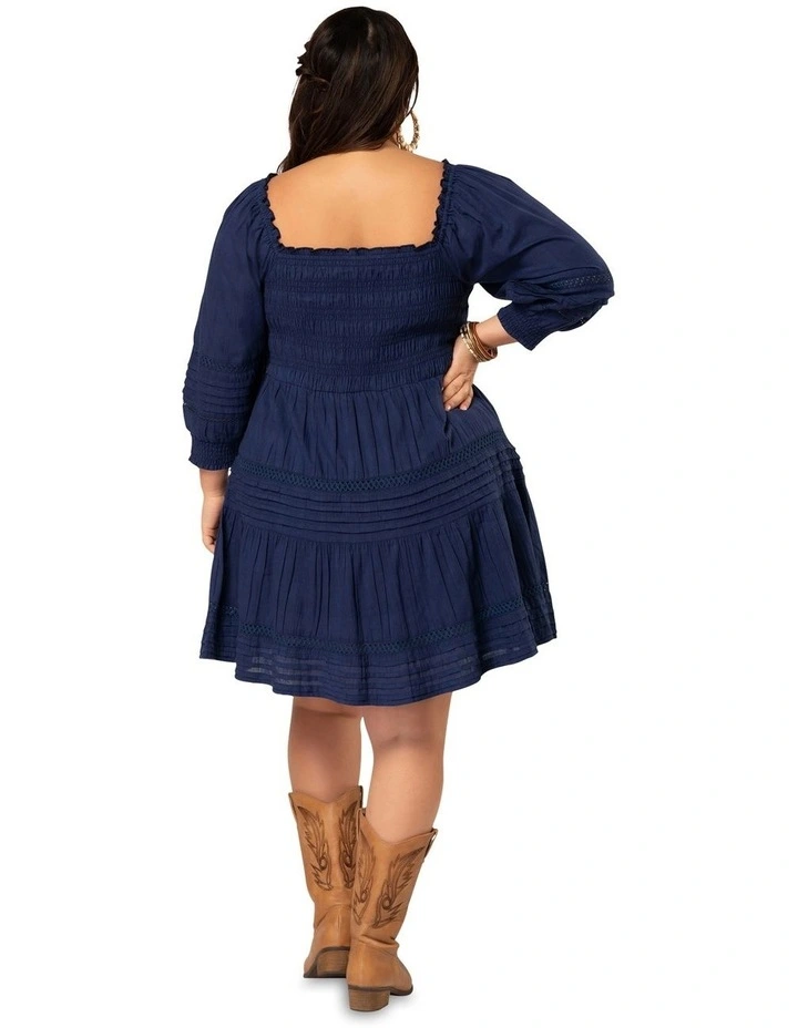 Looking Out For Love Dress in Navy image 2