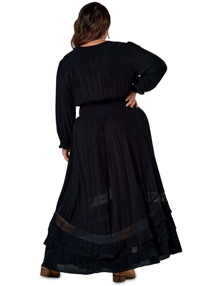 Seeing Stars Maxi Dress in Black image 2