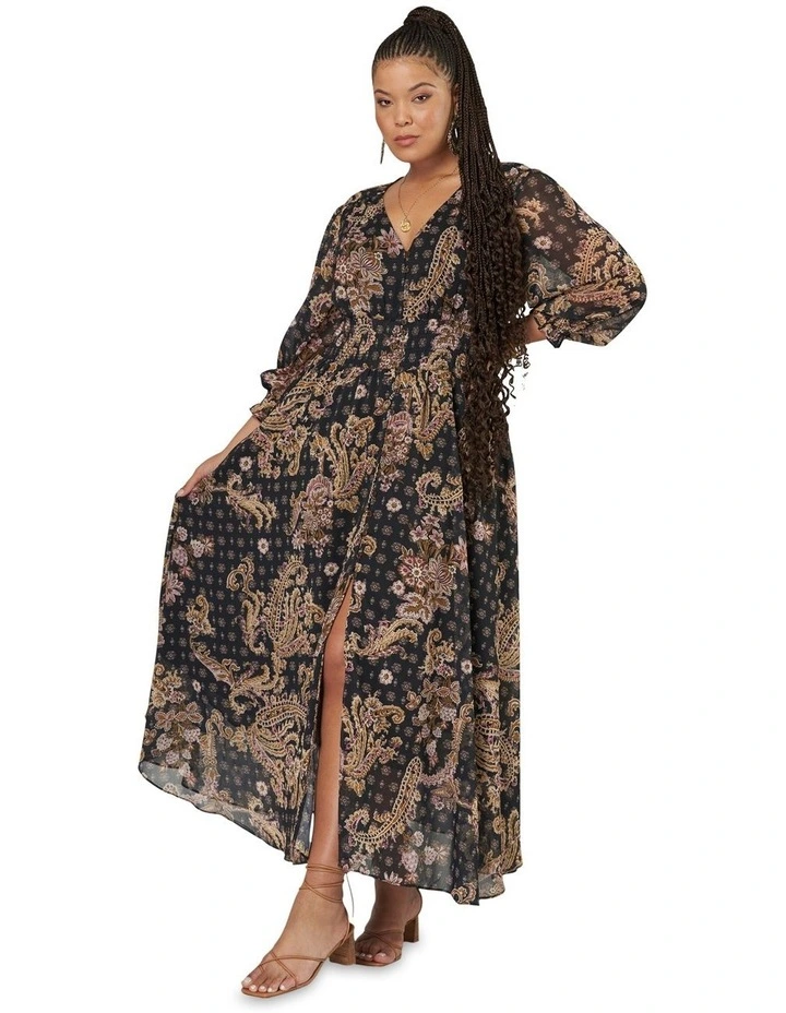 Missing Piece Maxi Dress in Multi image 1