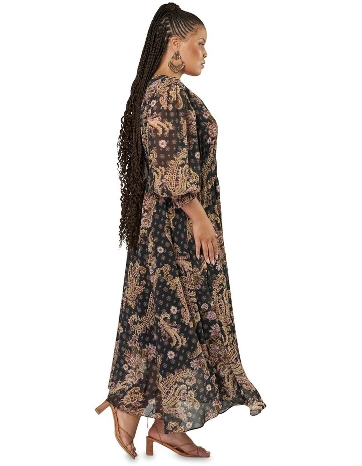 Missing Piece Maxi Dress in Multi image 3
