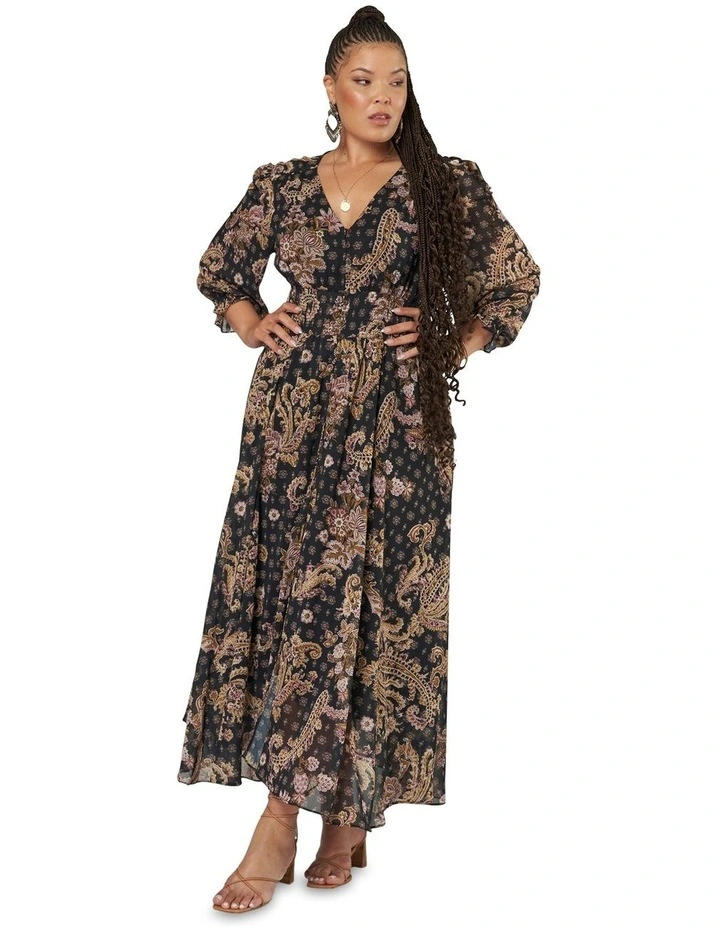 Missing Piece Maxi Dress in Multi image 4