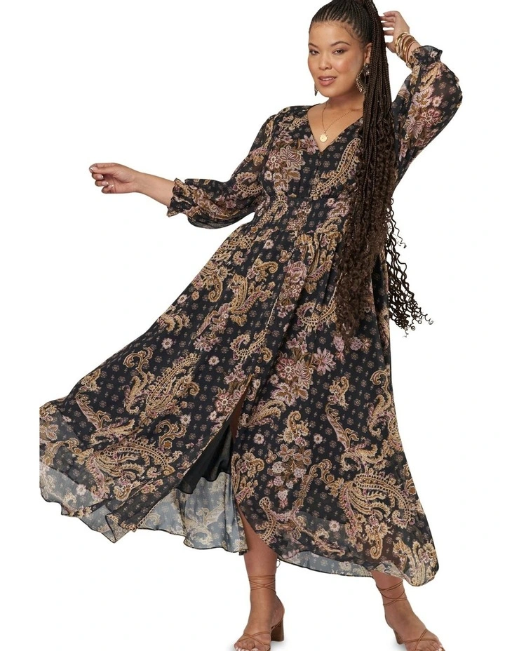 Missing Piece Maxi Dress in Multi image 5