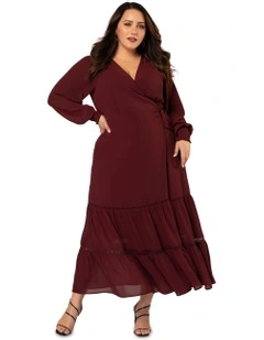 Hanky Panky Wrap Dress in Wine