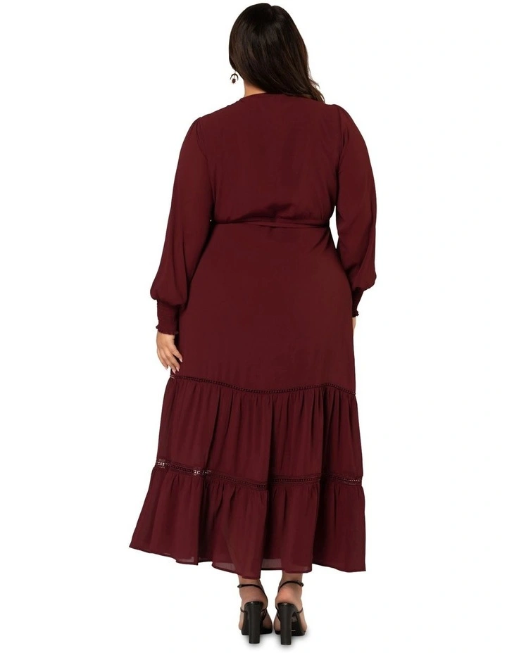 Hanky Panky Wrap Dress in Wine image 2