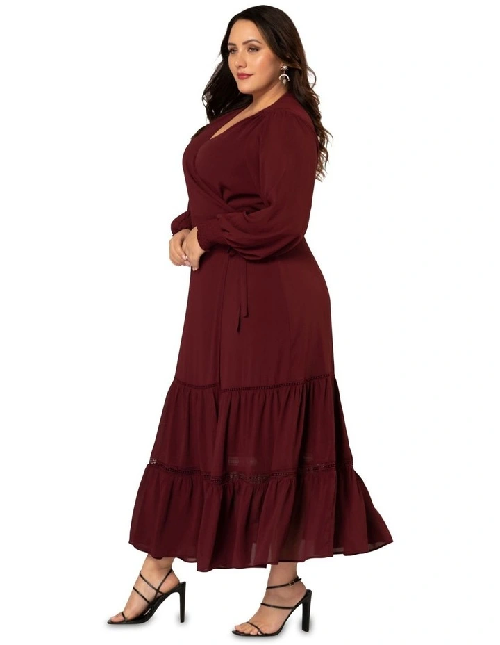 Hanky Panky Wrap Dress in Wine image 3
