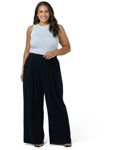 Sunday Linen Pant in Black