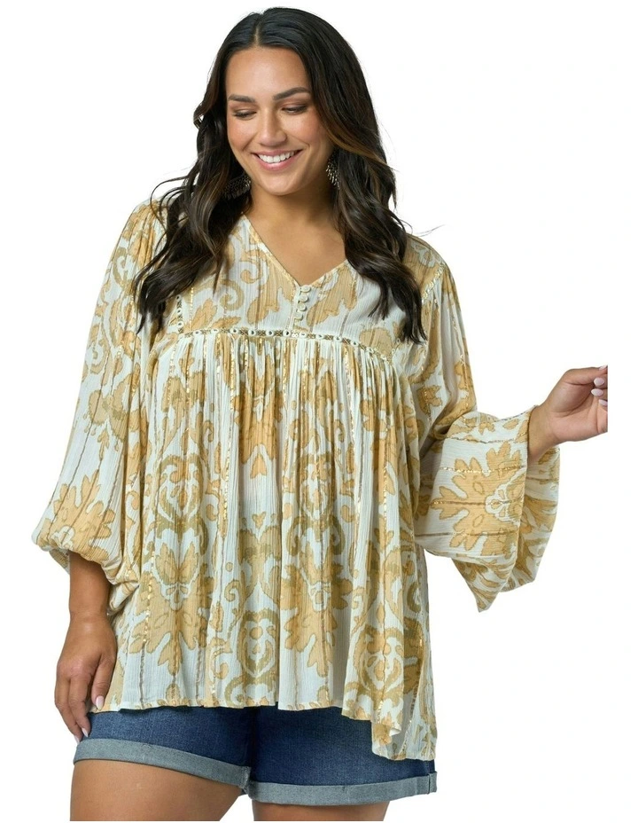 After The Rain Blouse Top in Natural image 5