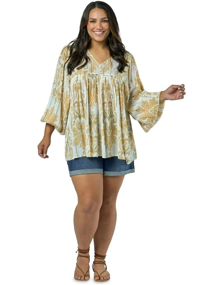 After The Rain Blouse Top in Natural image 6