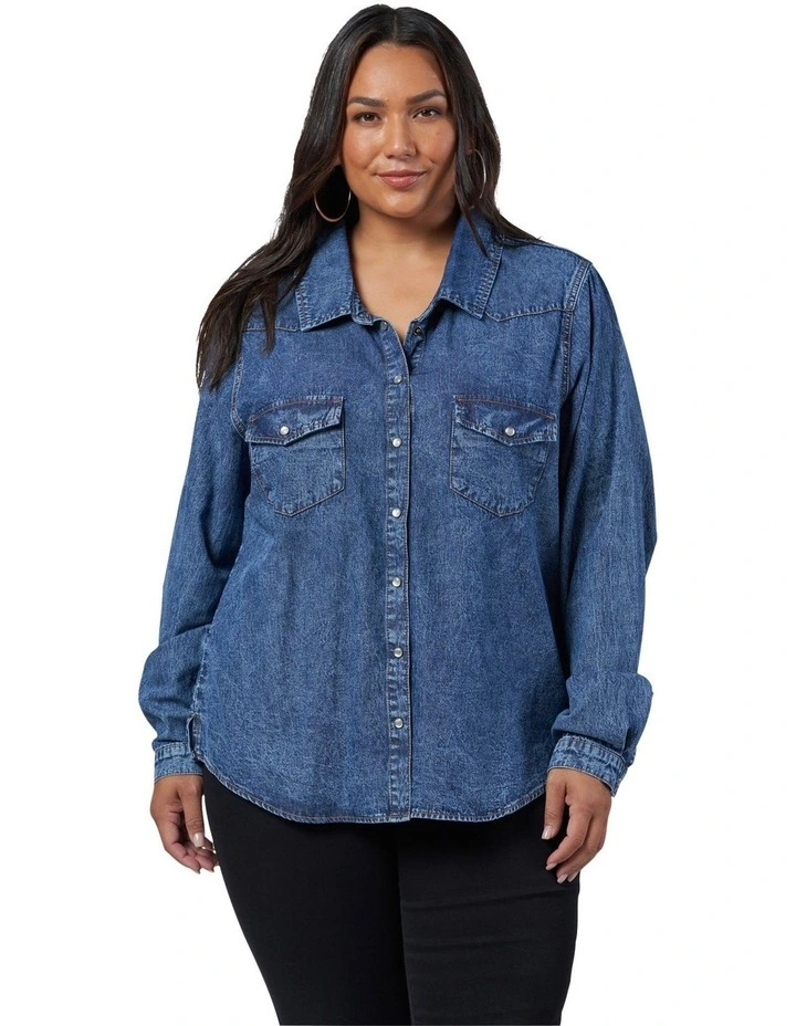 Parton Shirt in Denim image 1