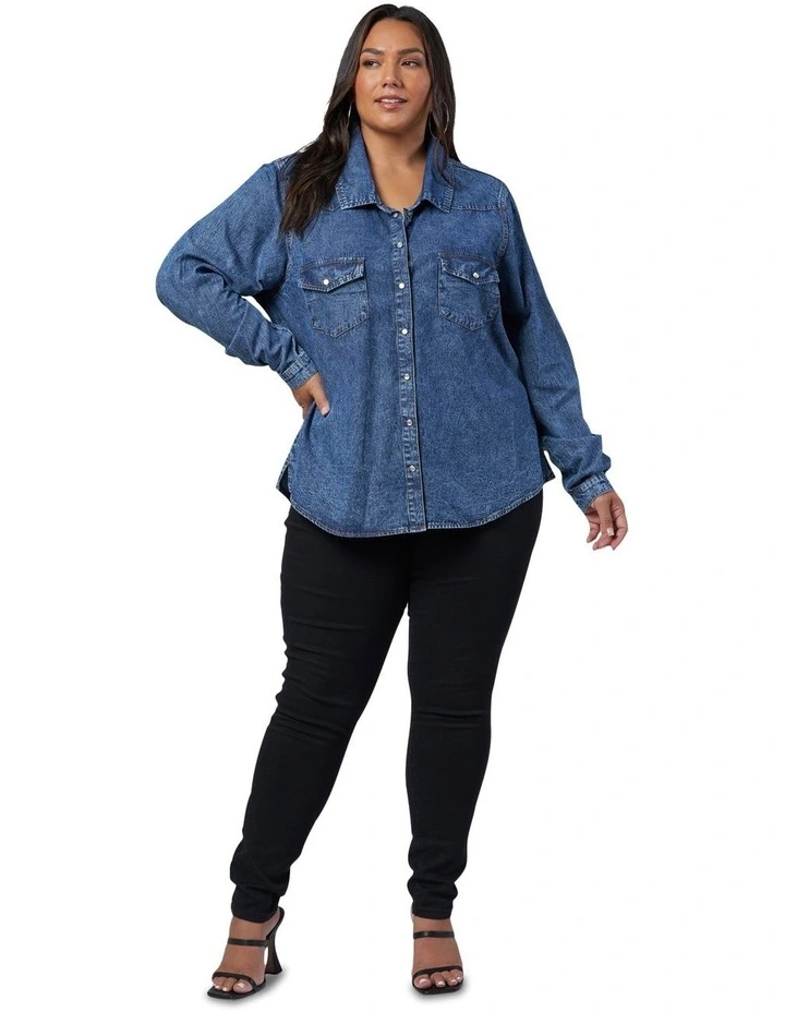 Parton Shirt in Denim image 4