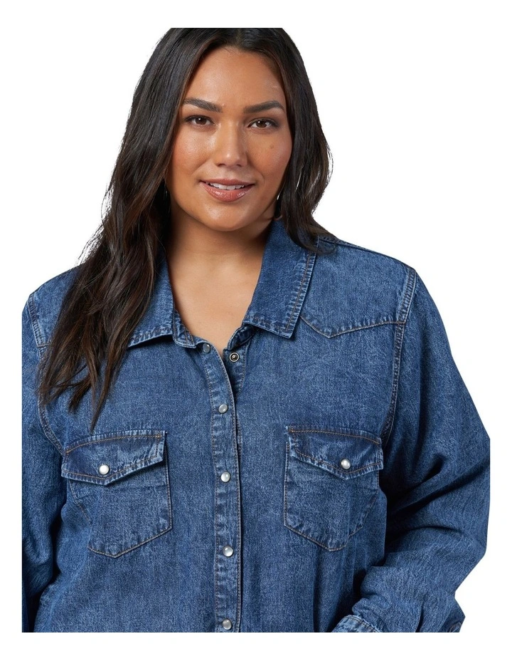 Parton Shirt in Denim image 6