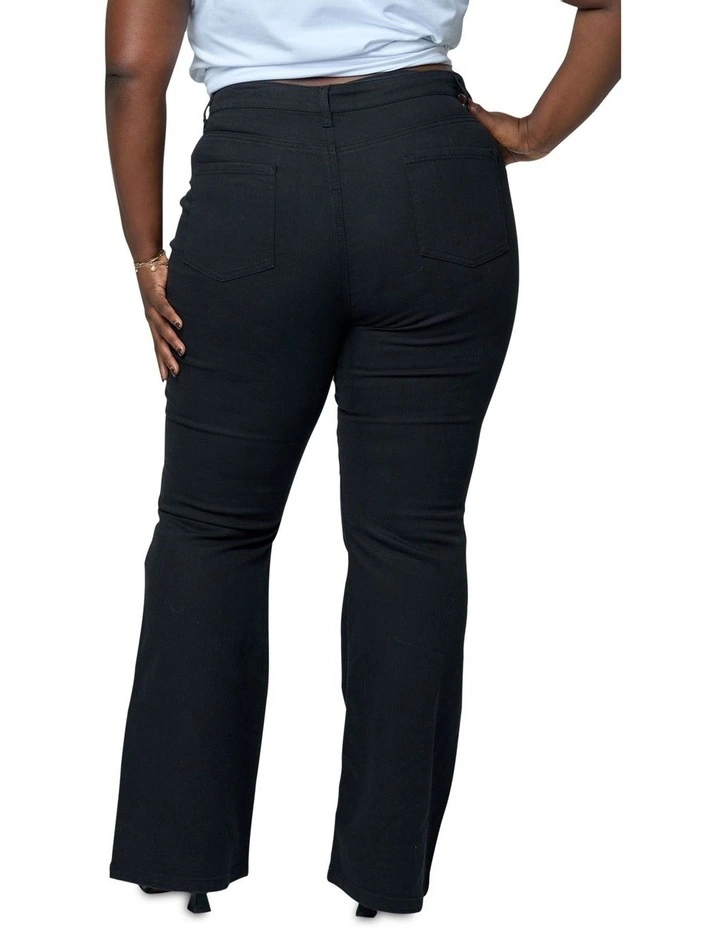 Sloane Bootleg Jean in Black image 2