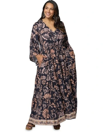 Poetic Dreamer Maxi Dress in Multi