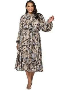 Evangeline Midi Dress in Multi