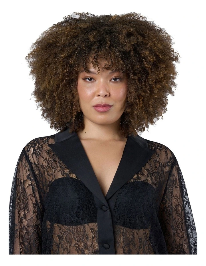 Astra Nova Lace Shirt in Black image 6
