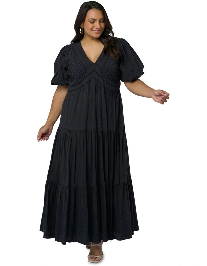 Abigale Maxi Dress in Black image 4