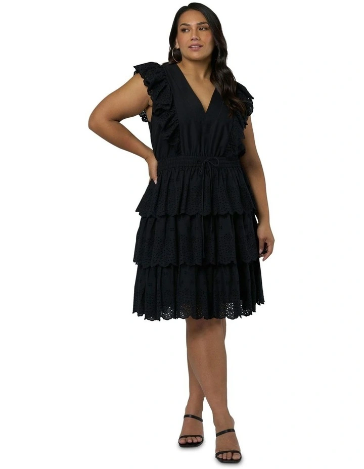 Urban Ash Mini Dress in Black image 4