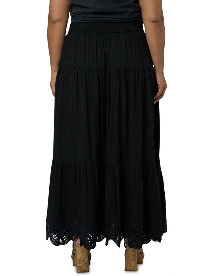 Eternal Sundown Maxi Skirt in Black image 2