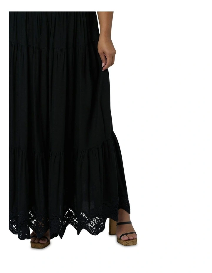 Eternal Sundown Maxi Skirt in Black image 6