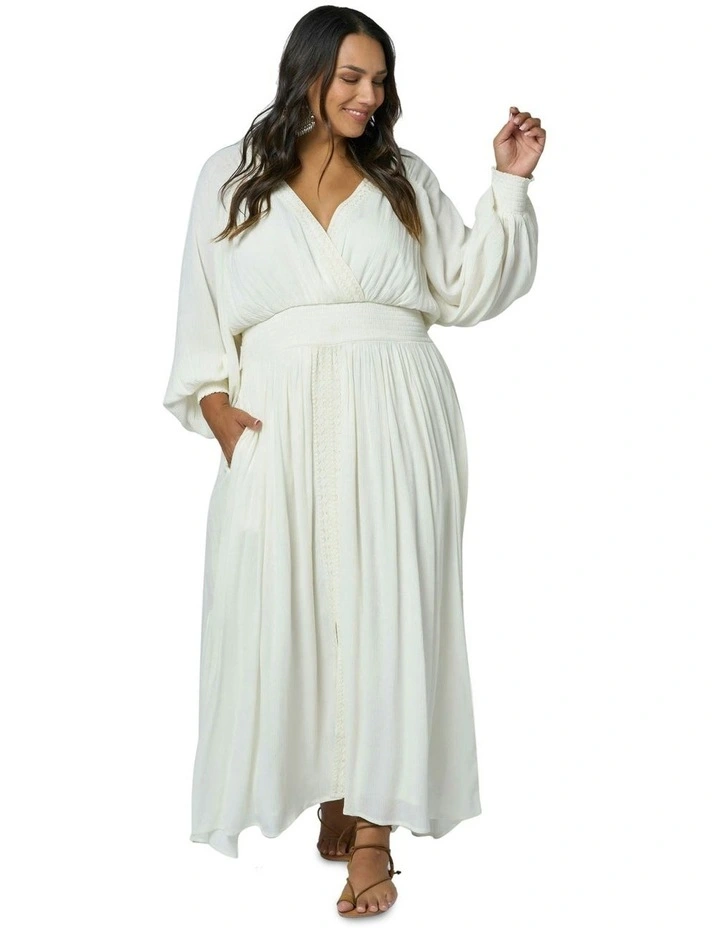 Spirit Fables Maxi Dress in Cream image 4