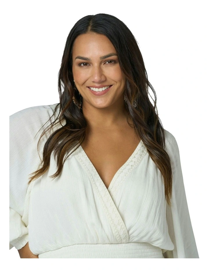 Spirit Fables Maxi Dress in Cream image 6