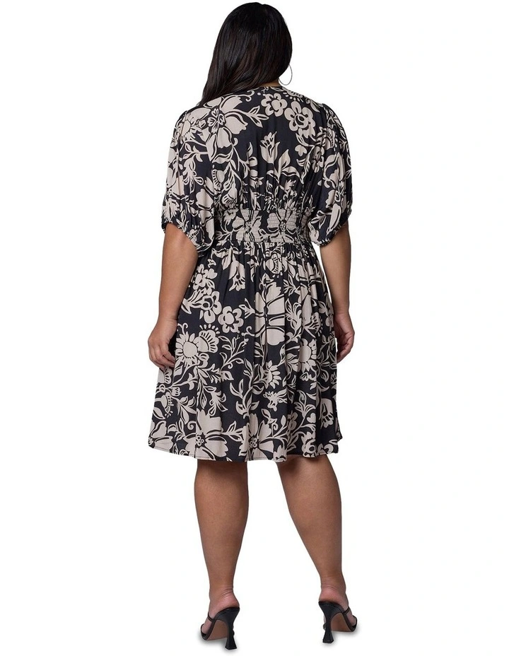 Sprung Midi Dress in Multi image 2