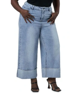 Burnt Halo Flare Jeans in Denim
