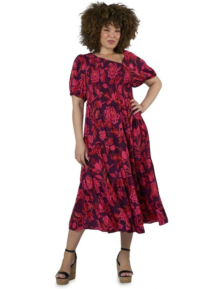 Arabella Midi Dress in Multi image 4