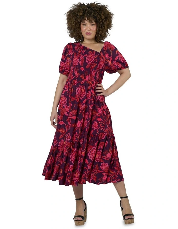 Arabella Midi Dress in Multi image 5