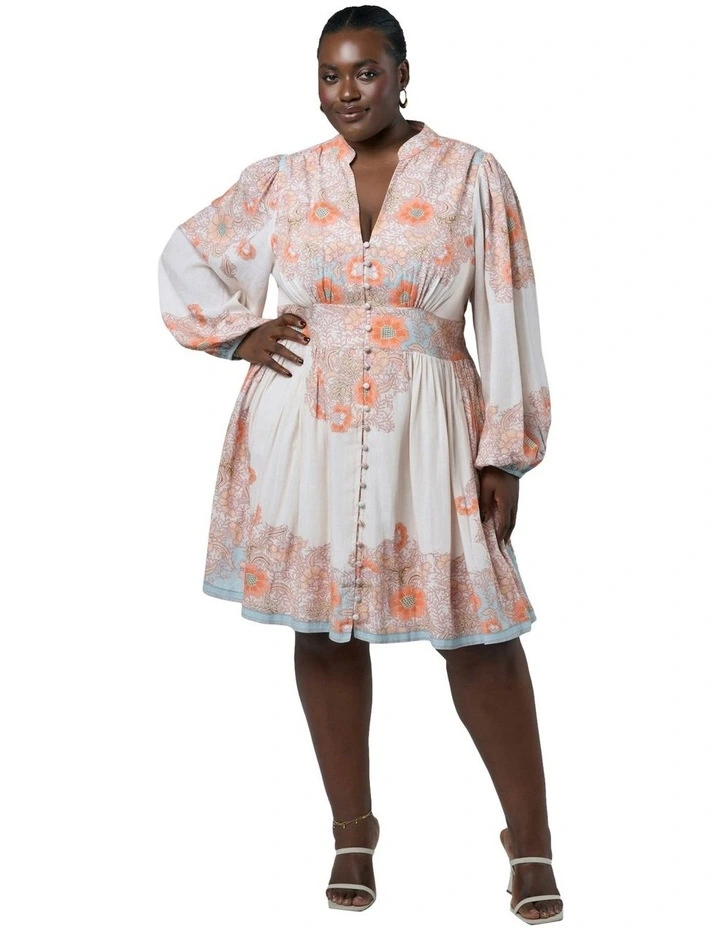 Virginia Mini Dress in Multi image 4