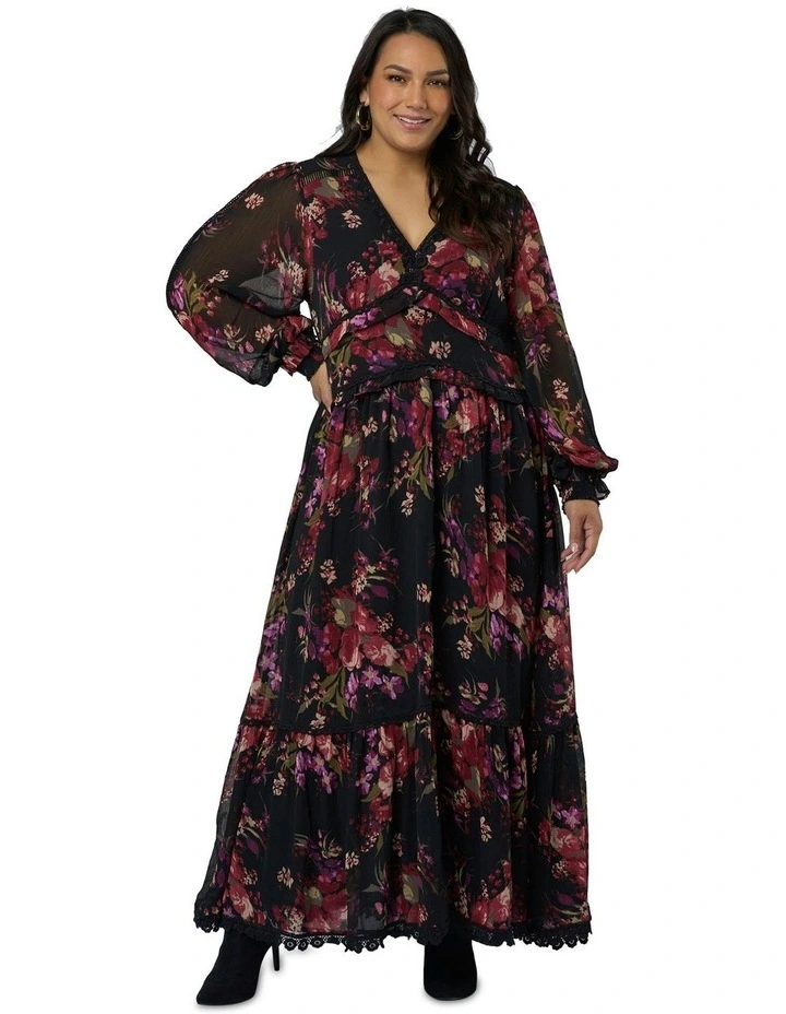 Valeria Maxi Dress in Multi image 1