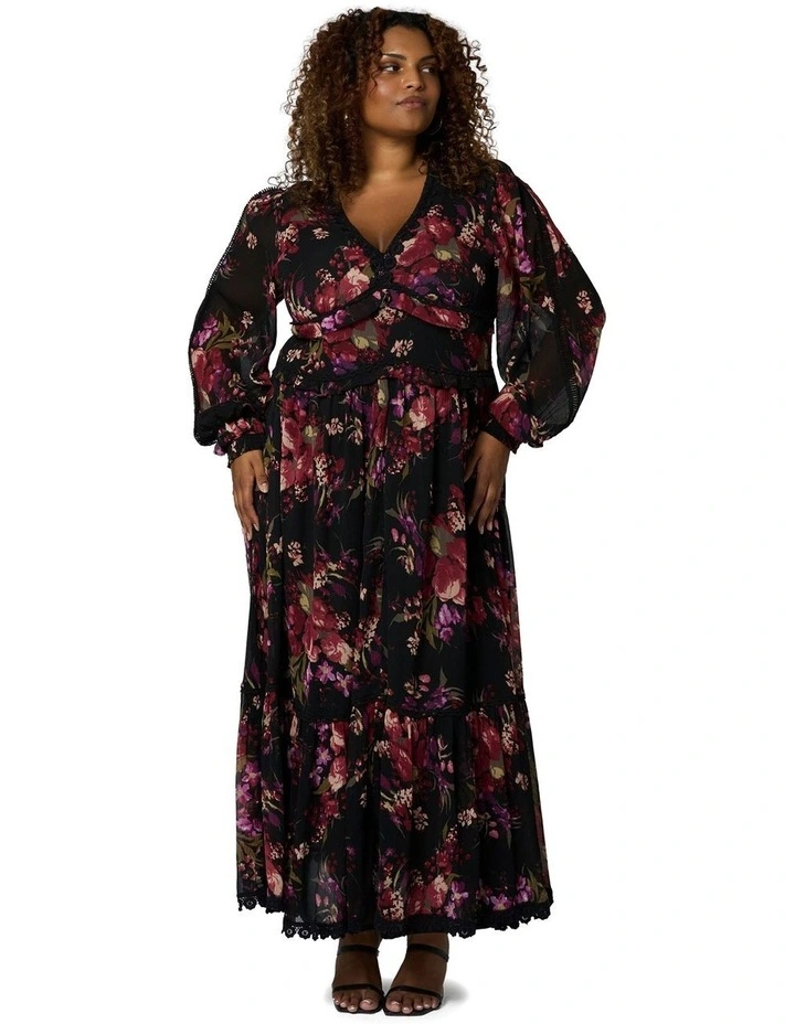 Valeria Maxi Dress in Multi image 4
