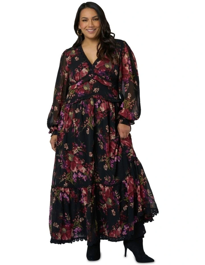 Valeria Maxi Dress in Multi image 4