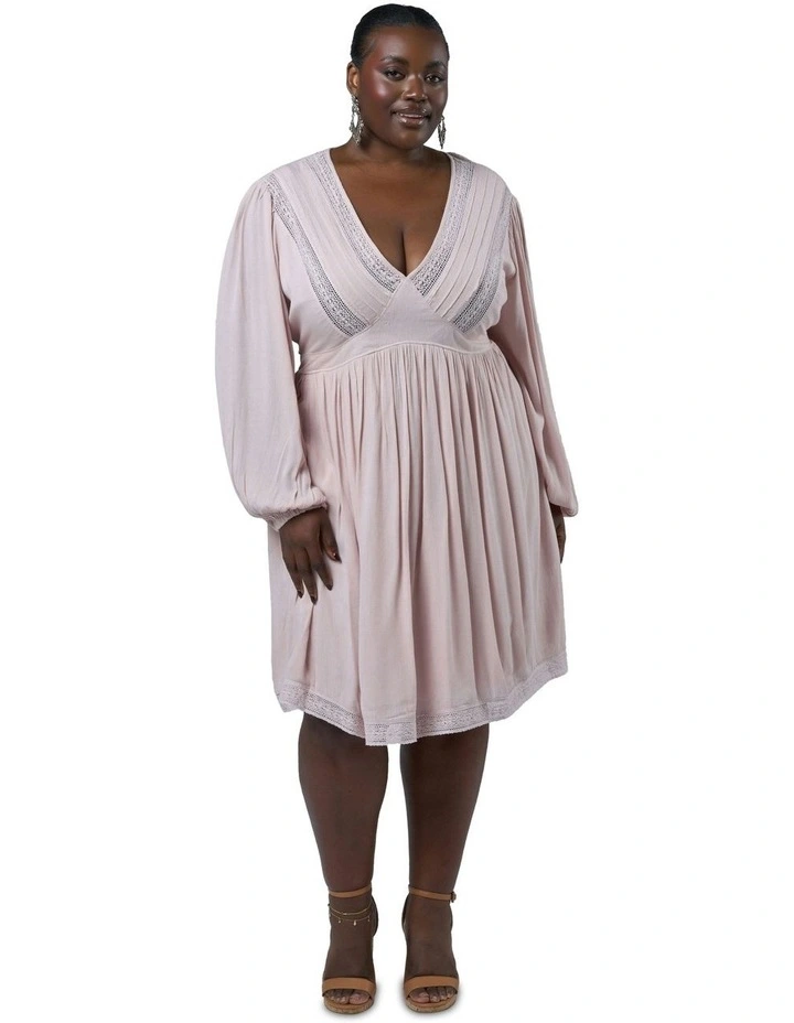 Night Love Midi Dress in Pink image 4