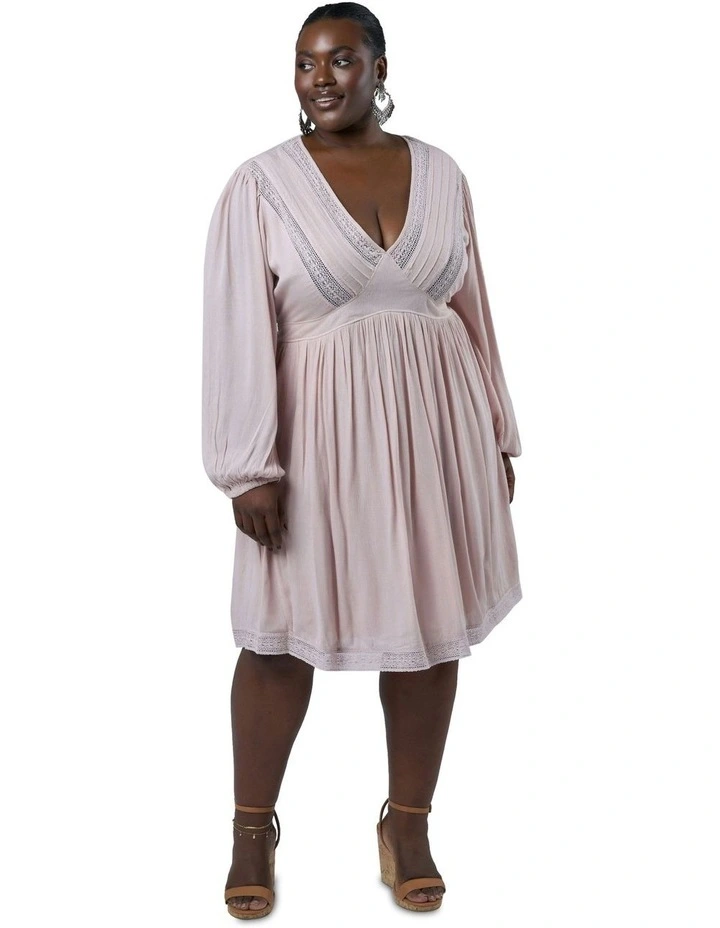 Night Love Midi Dress in Pink image 5
