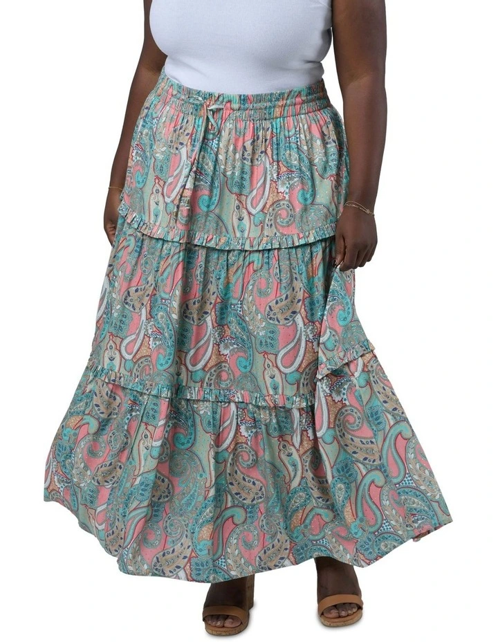 Sun Child Maxi Skirt in Multi image 4