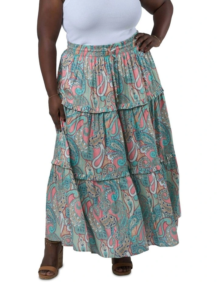 Sun Child Maxi Skirt in Multi image 5