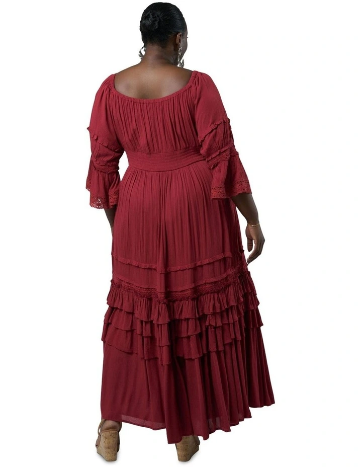 Grecian Goddess Maxi Dress in Brown image 2