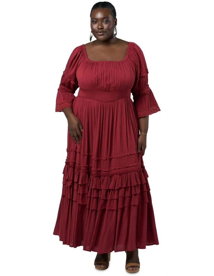 Grecian Goddess Maxi Dress in Brown image 4