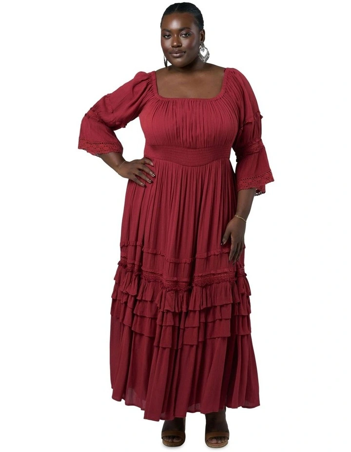 Grecian Goddess Maxi Dress in Brown image 5
