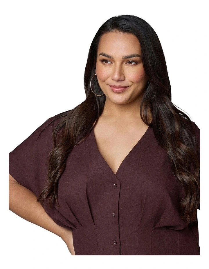 Voltage Mini Dress in Brown image 6