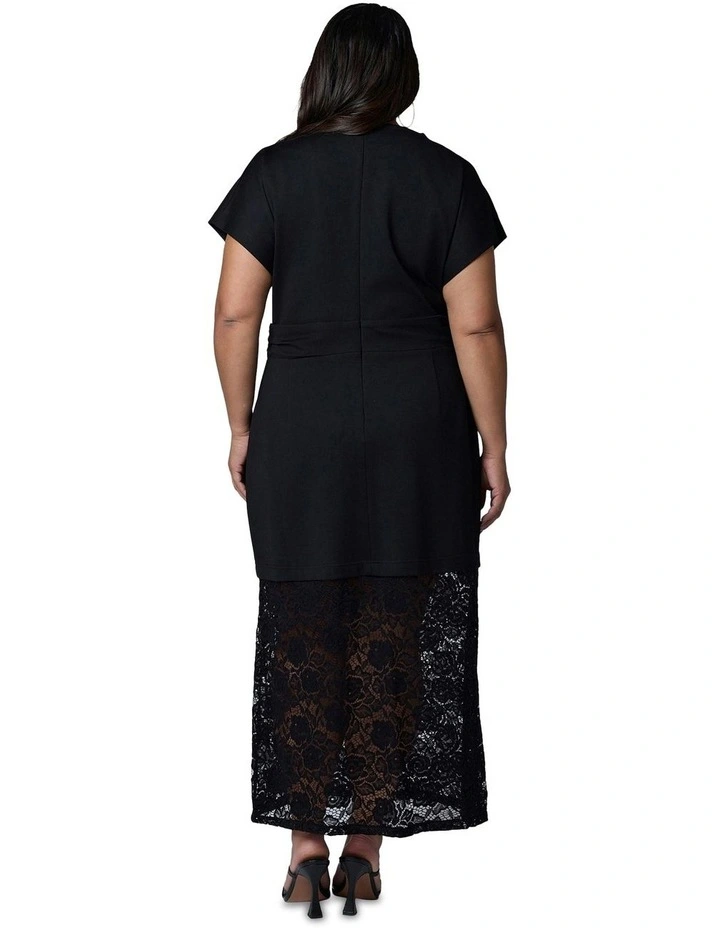 Rebel Lace Maxi Dress in Black image 2