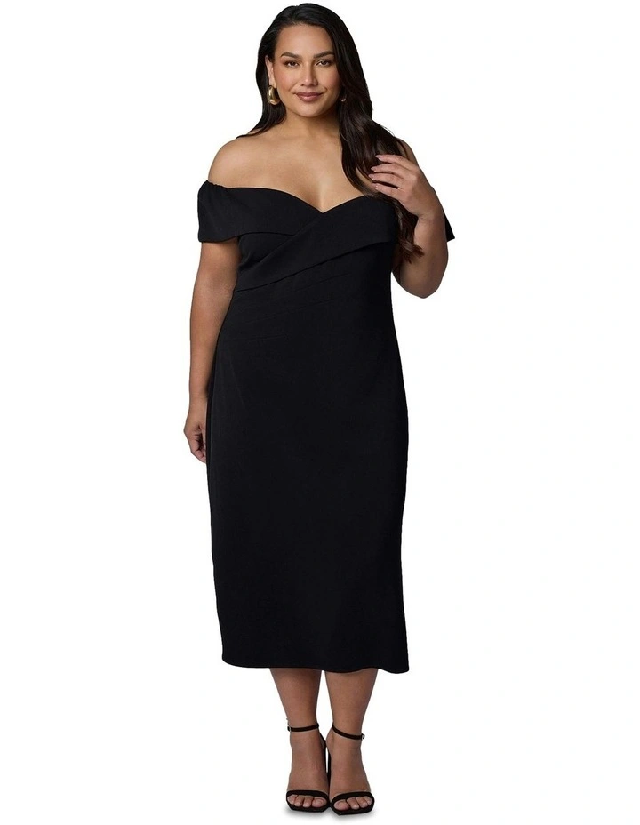 Dark Desires Midi Dress in Black image 4