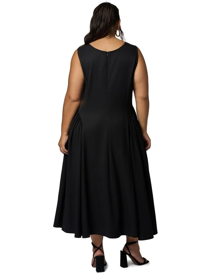 Electric Love Midi Dress in Black image 2